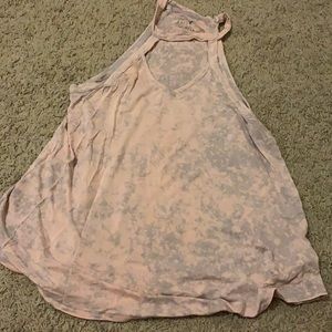 Pink/gray tank top